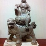 Tượng Phổ Hiền Bồ Tát cưỡi Sư tử xanh lối Đông Mật