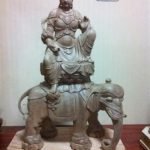 Tượng Phổ Hiền Bồ Tát cưỡi Voi trắng 6 ngà lối Đông Mật